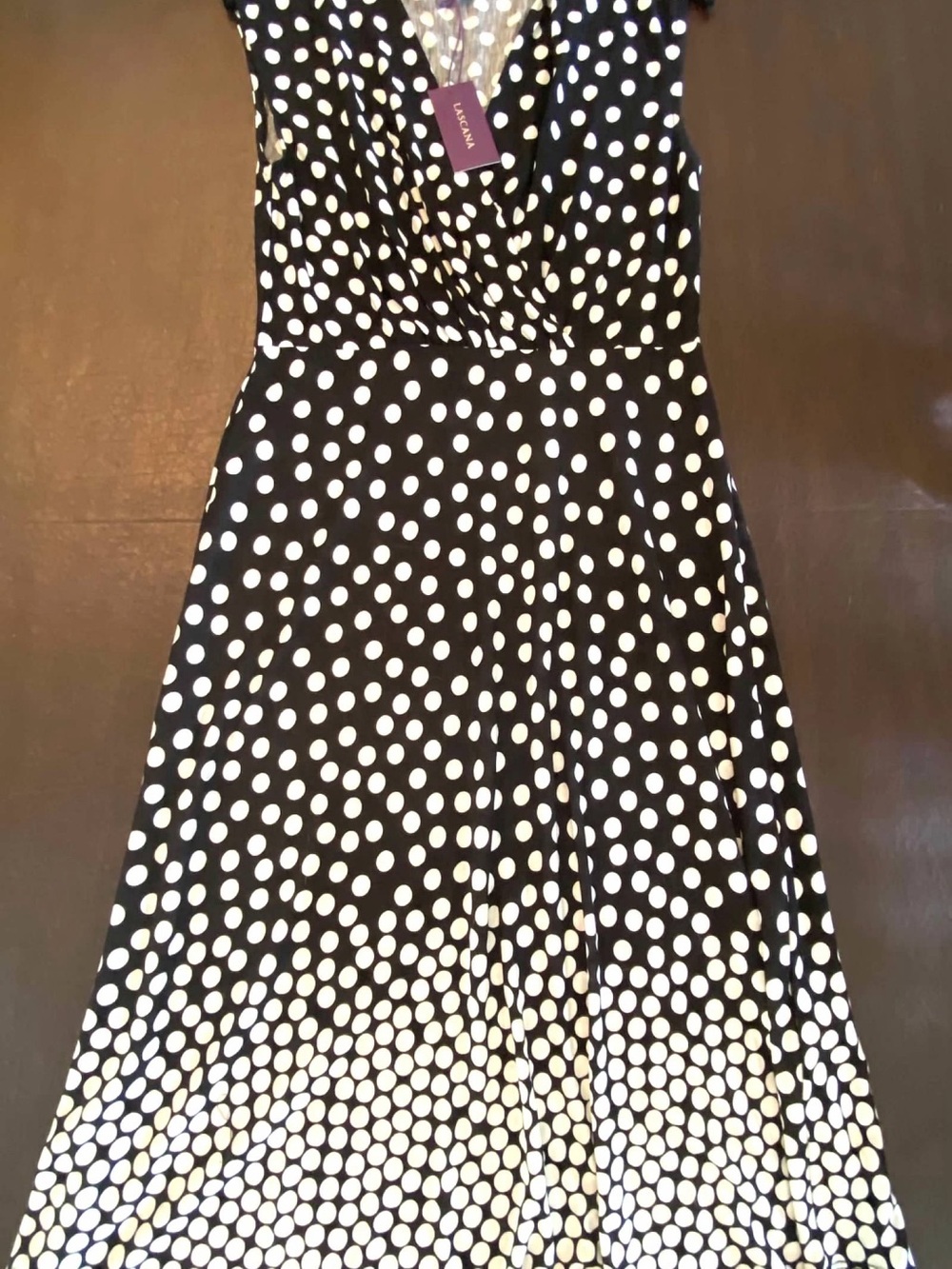 Lascana Black & White Polka Dot Midi Dress
